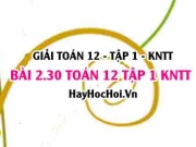 Bài 2.30 SGK Toán 12 tập 1 Kết nối tri thức